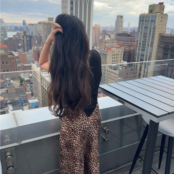 Leopard/cheetah print midi skirt - Picture 2 of 5